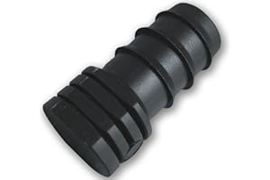 PRODUCT MADE BY IRRIGA« IRRIGA® Pipe Fitting: 13mm Stop end (Pack of 5), Barbed Connector Plug for Standard Automatic Garden Irrigation Pipe