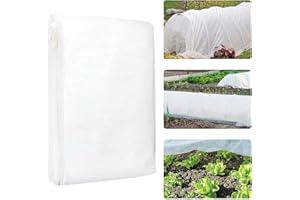 Eilisa Garden Fleece Frost Protection 2M x 5M, Non-Woven Fabric Cover Horticultural Plants Vegetable Winter Blanket, Cover and Protect Plants from Harsh Weather, Birds, Insects