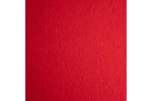 UK FABRICS ONLINE Red Craft Felt Sheets Fabric by The Metre Material for Sewing Embroidery Decorations, 90CM Wide - 1 Metre