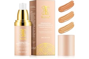 WEIWEILA Base De Maquillaje Que Cambia De Color, La MáS Nueva Base De Maquillaje Que Cambia De Color Para Pieles Envejecidas, Bases LíQuida Spf 50+ Protector Solar, Corrector Nude Para Todo Tipo De Pieles, 30g