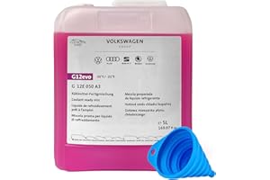 COX MOTOR PARTS Silicone Funnel for Genuine Volkswagen Group G12 Evo Coolant 5 Litres | For VW Audi SEAT Cupra Skoda Porsche (Replaces G13) Ready-Mix Coolant