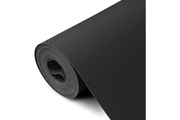 wohomuke Tapis de tiroir 60x600cm Protection tiroir Cuisine Plastique EVA Protection Meuble (Noir, 60x600cm)