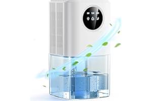 KITMOUS 1800ml Deumidificatore D'aria Ultra Silenzioso con 7 Luci Notturne Colorate e Spegnimento Automatico Assorbitore di Umidità Elettrico per Bagno Camera da Letto