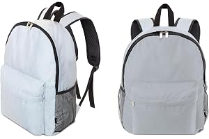 BLUECHOLON 18L reflekterande ryggsäck för män och kvinnor, återvunnen polyester, med fram- och sidoficka., Reflekterande, 18L