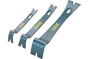 Estwing 3-delad Pry Bar Set – 14 cm, 19 cm och 25 cm nageldragare med bred, tunna blad & smidd stålkonstruktion – PB3PC