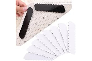 HuaJiao 20 Pairs Rug Gripper, Anti Slip Carpet Grippers Non Curl Rug Stoppers Non Slip Rug Mats for Laminate Floor Marble Wooden Floors