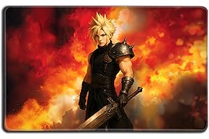 Digital Sorcery Studio TCG Playmat for MTG, Magic: The Gathering, Final Fantasy, One Piece & Commander – Custom Card Game Mat for Playing Cards, Decks & Sleeves (Anime Mercenary Soldier)