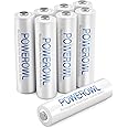 AAA Rechargeable Batteries, POWEROWL Rechargeable AAA Batteries 1000mAh High Capacity 1.2V NiMH Low Self Discharge Rechargeable Battery AAA, Pre-Charged 8 Pack