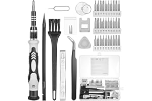 Vastar 42 in 1 Precision Screwdriver Set, Electronics Repair Tool Kit with 32 Magnetic Bits, Mini Repair/Cleaning Kit for Computer, Phone, Camera, Switch, Laptop, PS5, Controller, Watch, Glasses