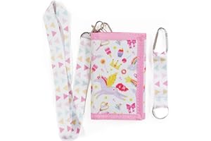 ZHONYEE Kids Wallet with Lanyard for Boys Ages 4-12 Trifold Toddler Wallet Zippered Coin Pocket Card Holders for Children Birthday Gifts