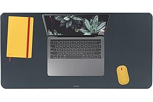 ‎LEITZ Leitz Schreibtischunterlage, Groß, 80 x 40 cm, Anti-Rutsch-Matte für Laptop, PC, Monitore & Mauspads, Schreibtischschoner & Mauspad, Für Zuhause/das Büro, Cosy Serie, Grau, 52680089, Velvet Grey