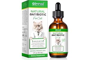 JSBNQRMZ Antibióticos Naturales Para Gatos,60ml Cat Multivitamin ES antibióticos Efecto Antibacteriano Para Los Gatos,apoya inmunológico y Gatos Alivio de Alergias,Suministros de Salud Gatos