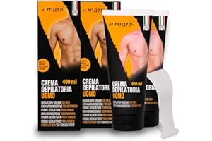 ‎ELMARIS Elmaris Haarentfernung für Männer. Enthaarungscreme 2x200 ml. Für den Intimbereich u. Körper - Ultraschnell, Sicher, Sanft mit Shea Butter und Bisabolol