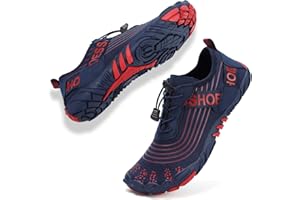 Topwolve Escarpines para Hombre Barefoot Secado Rápido Zapatos de Agua Respirable Antideslizante Zapatillas de Deportes Acuáticos Buceo Snorkel Surf Yoga