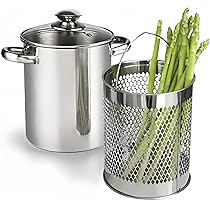 Cookonio Pasta pot koper van aluminium roestvrij staal pastainzet glazen deksel met handvat, pastapan, pastapan, kookpan inductie, antiaanbaklaag, geschikt voor alle warmtebronnen Cookonio Pasta pot koper van aluminium roestvrij staal pastainzet glazen deksel met handvat, pastapan, pastapan, kookpan inductie, antiaanbaklaag, geschikt voor alle warmtebronnen