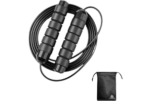 JK PRODUCTS SHOPPING ONLINE Corde A Sauter Sport Crossfit Boxe Ajustable Qualité Mousse Antidérapente Roulements à Bille Adulte Enfant Trainig Musculation