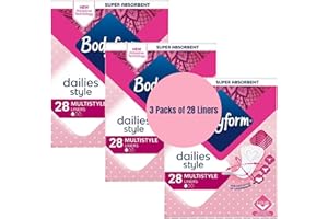 HUBSIDIA Dailies Multistyle Normal Panty Liners 3 x 28 Pack Bodyforms