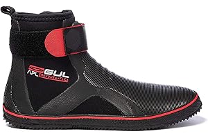 GUL Bottes de plongée en Tout Usage en Dentelle 5 mm Black Red - Un véhicule Polyvalent idéal pour la Pratique de la Voile légère - Easy Stretch
