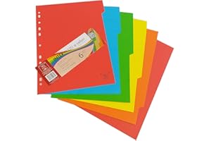 Pigna, Séparateurs en carton de couleurs assorties, 6 pièces, sous blister