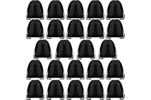 YOSERA 24 Pcs Drawstring Bag,Drawstring Backpack Bags for Gym School Travel Picnic Storage Kids Adults,Pe Sport String Backpack Gift Bags for Girls Boys