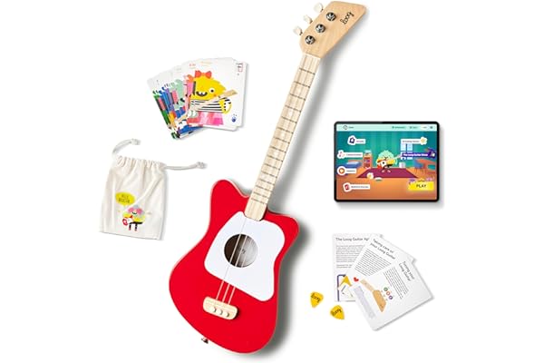 Loog-Mini guitare Red