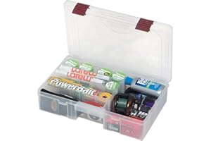 PLANO ProLatch 3700 StowAway- Deep Bulk ,Fishing tackle box, Plastic Box, Plastic Storage Organizer Box, Tackle Tray for Crankbaits, Softbaits and hooks and other fishing equipment