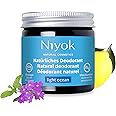 Niyok® 2-in-1 Anti-Perspirant Deodorant Cream "Light Ocean" (40 ml) • Natural Deodorant without Aluminium • 24h Protection Against Odour & Sweat • Deodorant Cream Unisex • Solid Deodorant Cream Vegan