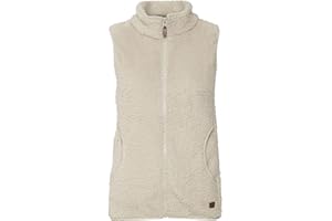 OXMO OXTheri Damen Weste Fleece Outdoor Weste mit Stehkragen Eingrifftaschen Reißverschluss Regular fit