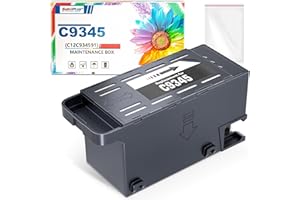 SUBLIPLUS+ C9345 C12C934591 Ink Maintenance Box Replacement Compatible for Epson C9345 Maintenance Box to ET-8550 WF-7310 WF-7830 WF-7840 ET-8500 ET-18100 ET-16600 ET-5850 ET-5800 ET-5880 ET-16680 Printer