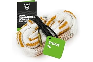 ‎ROYAL HUNTER Royal Hunter® Laufreinigungsschnur I Boresnake Kaliber Schrot GA 16 I Waffenpflege & Laufreinigung für Flinten Ɩ Premium Bore Snake mit integrierter Messingbürste