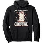 Sweat à Capuche Fille - Design "La Vie Est Mieux Avec Un Cheval" - Pour Cavalière Ado équitation