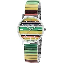 Raptor Damen-Uhr Colorful Edition - Bunte Analoguhr Mit Zugband Edelstahl
