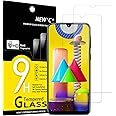 NEW'C 2 Pezzi, Vetro Temperato per Samsung Galaxy M21, Galaxy M31, Pellicola Prottetiva Anti Graffio, Anti-Impronte, Senza Bo