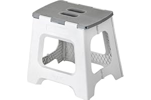 VIGAR Zeroline - Sgabello pieghevole compatto da 32 cm di altezza, grigio (Zeroline).