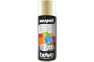 NESPOLI Aérosol peinture professionnelle ivoire 400 ml, Blanc Ivoire