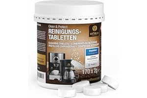 ‎COFFEEANO Coffeeano 170 Reinigungstabletten für Kaffeevollautomaten und Kaffeemaschinen. Reinigungstabs für Delonghi, Siemens, EQ Series, Jura, Krups, Bosch, Miele, Melitta, WMF uvm.