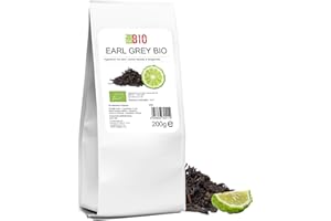 Earl grey tea Bio 200 g - Te nero in foglie aromatizzato Naturalmente con Bergamotto Italiano senza aromi chimici - Original English breakfast tea - Laborbio