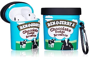 STSNano Cute Case for AirPod 2/1, Cartoon Trendy Character Design Funny Kawaii Fun Air Pods Soft Silicone Cover, Unique 3D Food for Girls Boys Women Cases for AirPods 2&1 (Ice Cream Cup)