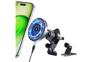 MANKIW Autohalterung Ladegerät für MagSafe, Magnet Auto Handyhalter mit Ladefunktion, Kfz Ladestation Handyhalterung kompatibel mit iPhone 17/16/15/14/13/12 Serie