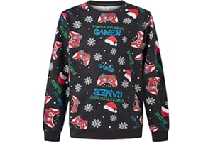 North East Boys Christmas Sweatshirt Gamer Xmas Jumper Gaming Festive Top 9 to 16 Years