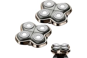 YAZIYIR Lame de rechange pour tête de rasoir PRO 4 compatible avec les rasoirs Sk*ll Pitbull, Butterfly Kiss Pro et Palm, lame de rasoir pour rasoirs à tête chauve pour hommes, chambre non incluse (2 Pièces)