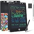 Coolzon Colourful LCD Writing Tablet Kids, 10 Inch Erasable Writing Tablet with Lock Function Kids Drawing Pad for Painting Drawing and Memo Lists,Free Animal Cartoon Stickers,Black