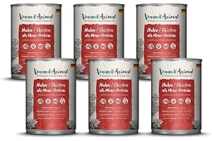 VENANDIANIMAL Venandi Animal Comida de Calidad para Gatos - Pollo como monoproteína, Comida húmeda, sin Cereales y Natural, Paquete de 6 (6 x 400 g)