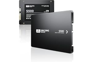SAN ZANG MASTER Disque Dur Interne SATA SSD 2.5" 2To, SATA III 6Gb/s, jusqu'à 560Mo/s en Lecture, 500Mo/s en écriture, 3D NAND, Compatible avec Ordinateurs Portables et de Bureau, S500