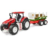 Bruder Bruder Roadmax K&uuml;t&uuml;k Taşıyan R&ouml;morklu Oyuncak Trakt&ouml;r - 2 Yaş