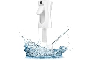 QOSEA Flacone spray per capelli, nebulizzatore continuo per capelli, acconciature, piante e pulizia (160 ml, trasparente)