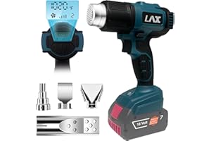 L1NXIXI Ventilatore ad aria calda per sistema Bosch Professional 18 V batteria, 1022 ℉ con display digitale LCD per connettori, resina, elettronica, pellicola termoretraibile (senza batterie)