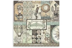 Stamperia SBBL53 Bloc Scrapbooking-Voyages Fantastiques, Papier, Multicolore, 30,5 x 30,5 (12" x 12")