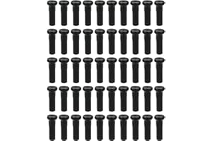 Gereiny 50PCS Brass Spoke Nipple 14G 13G 12G Mountain Road Bicycles Wheel E-bike Scooter Bike Spoke Cap Brass Bike Part Coated Black