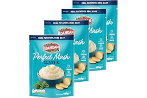 GOOD FOOD COMPANY Idahoan Mashed Potato Classic Pack of 4 x 109g, Instant Mash Potato, Made in USA